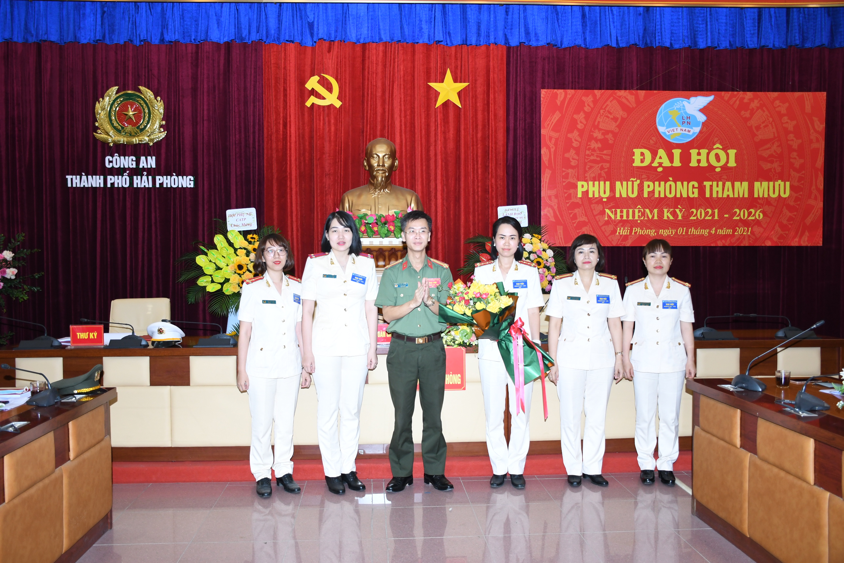 Hội phụ nữ Phòng Tham mưu CATP: Tổ chức thành công Đại hội nhiệm kỳ 2021 - 2026